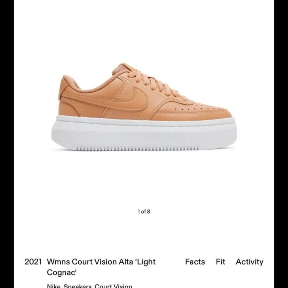 NIKE COURT VISION ALTA 'LIGHT COGNAC' SNEAKER